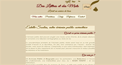 Desktop Screenshot of ecrivain-public-correctrice.com